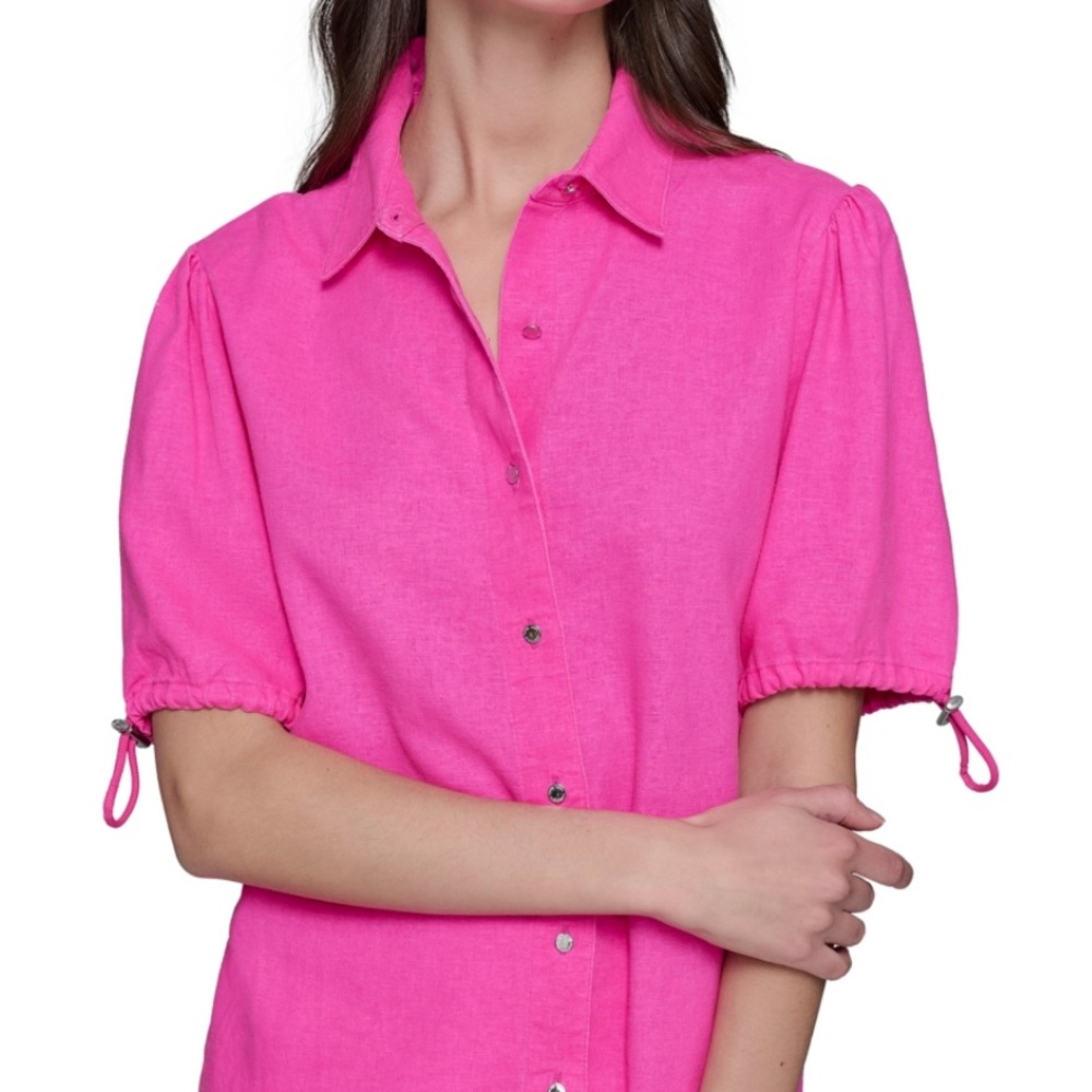 Karl Lagerfeld Pink Button Down Shirt